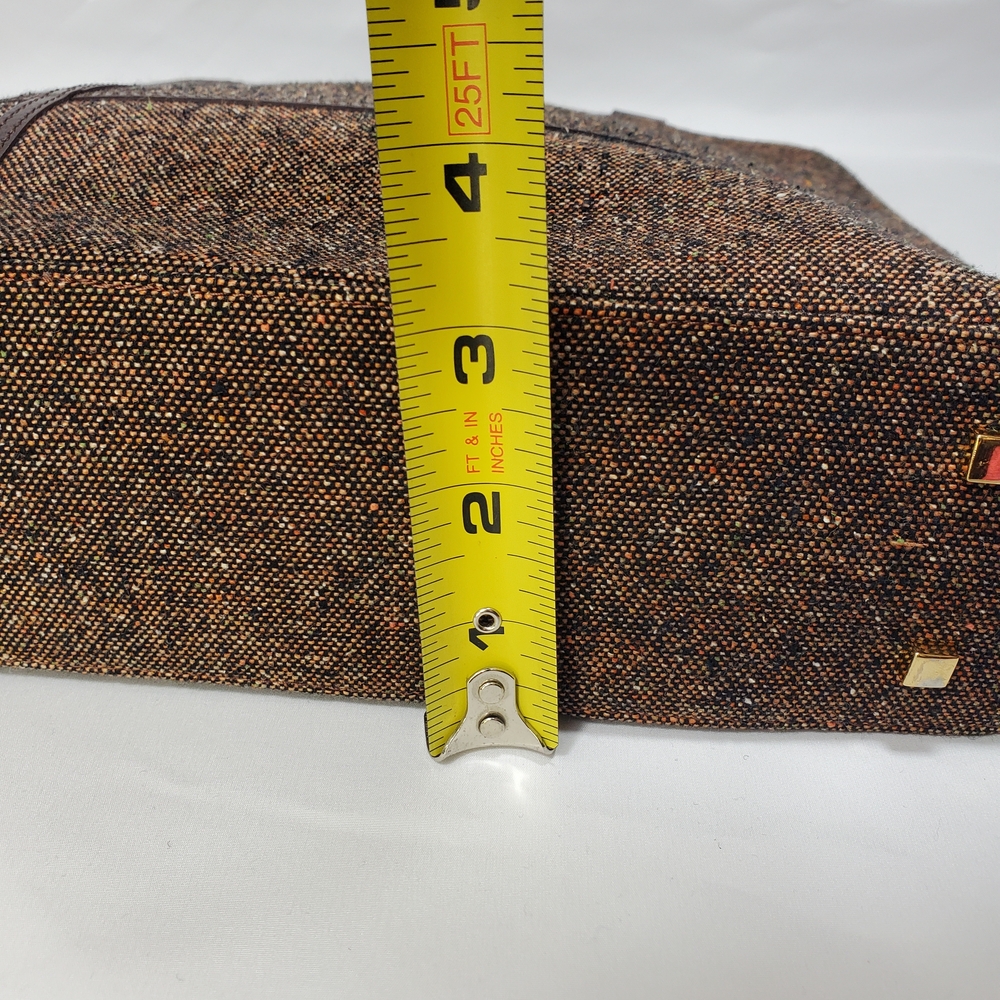 Pre Loved Etienne Aigner Brown Leather/Fabric Hand Held Purse - Picture 16 of 16
